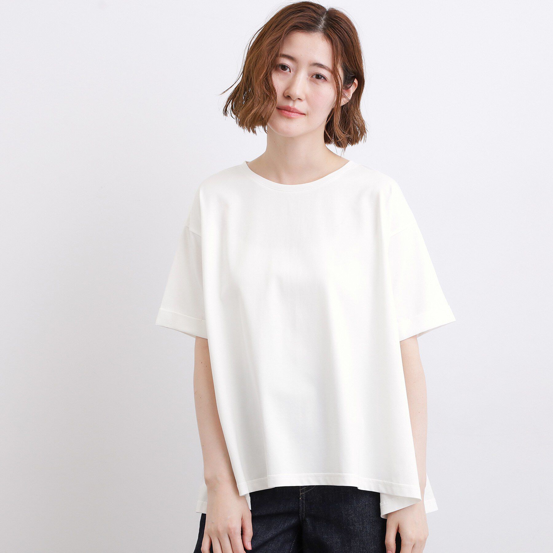 grove「【遮熱／吸水速乾／UVカット】フレアシルエットTシャツ」|Tシャツ・カットソー|