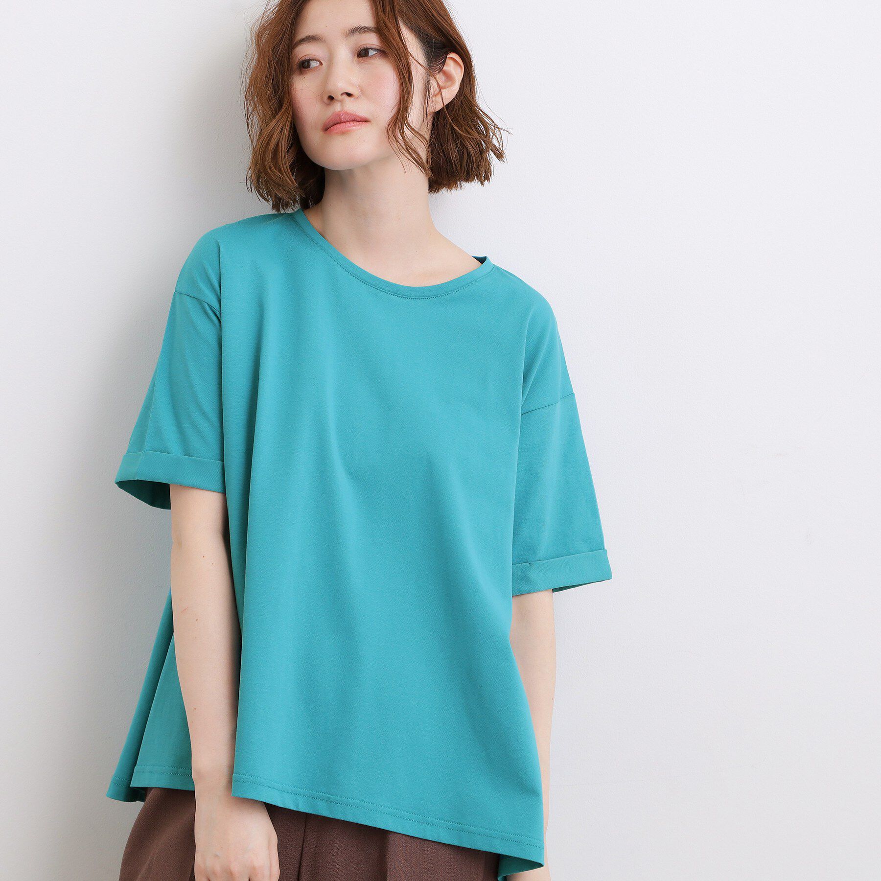 grove「【遮熱／吸水速乾／UVカット】フレアシルエットTシャツ」|Tシャツ・カットソー|