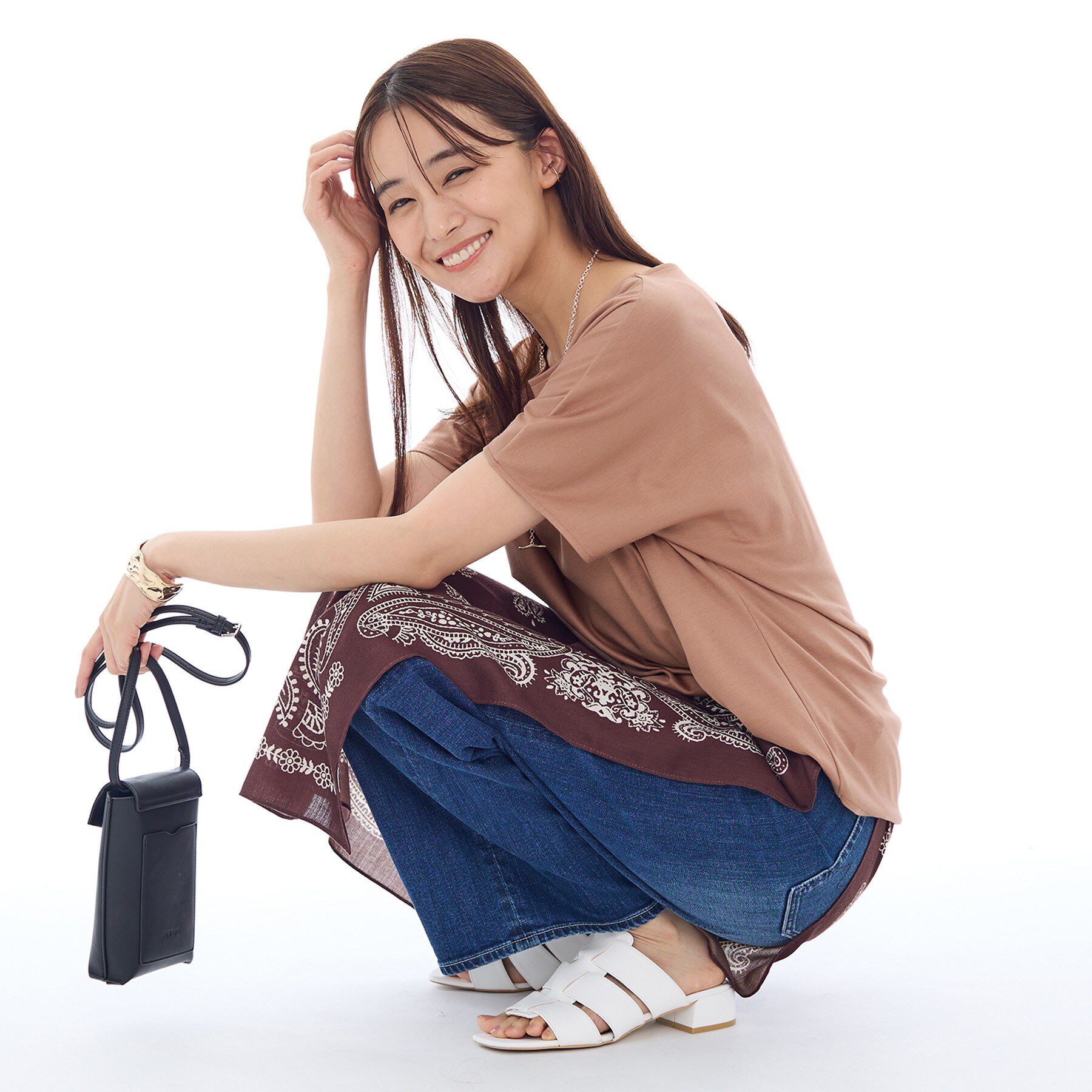 INDIVI「【インナーとしても活躍！】シンプルTシャツ」|Tシャツ・カットソー|