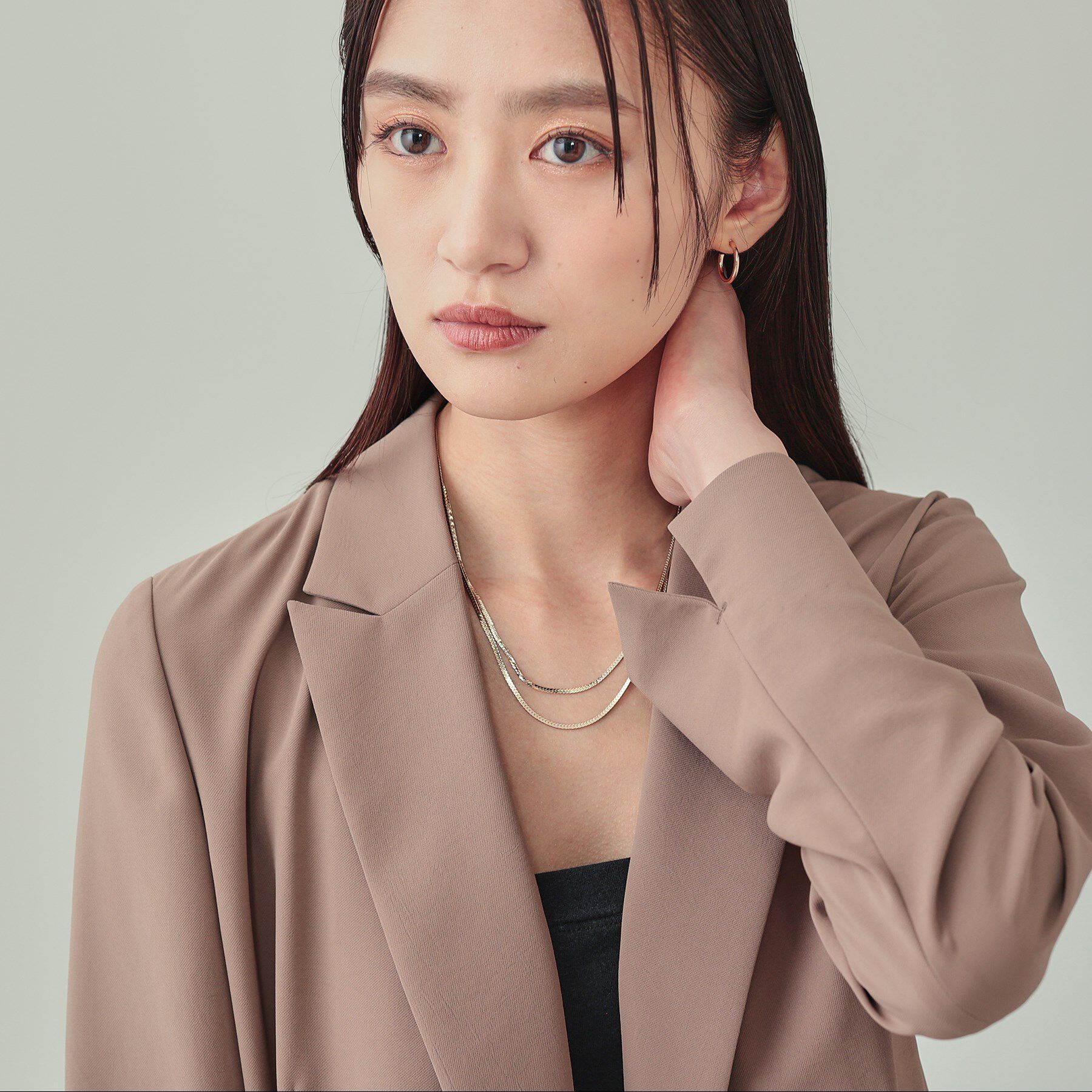 INDIVI「レイヤードチェーンネックレス」|ネックレス|