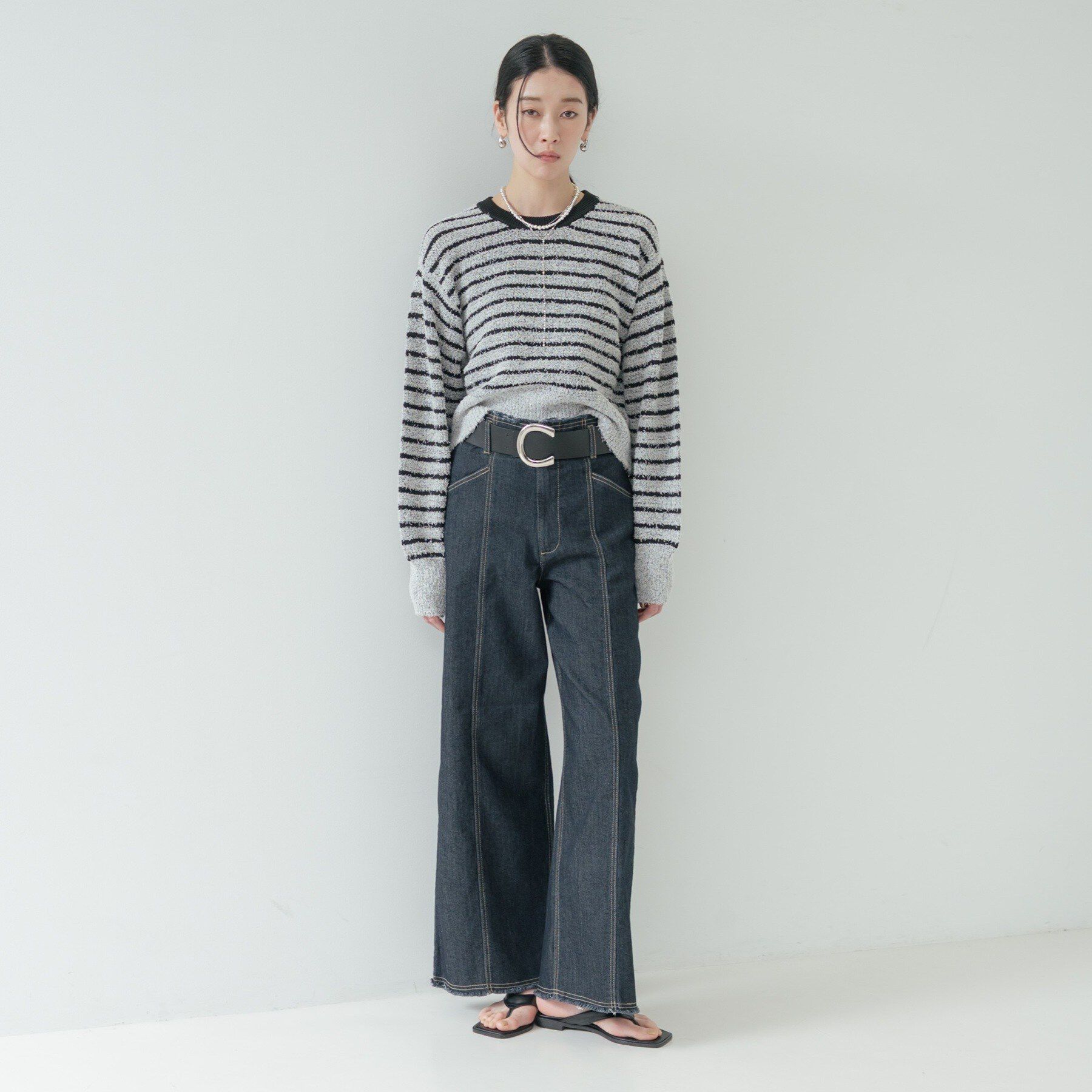 GALLEST「ファンシーヤーンボーダーニット」|ニット・セーター|