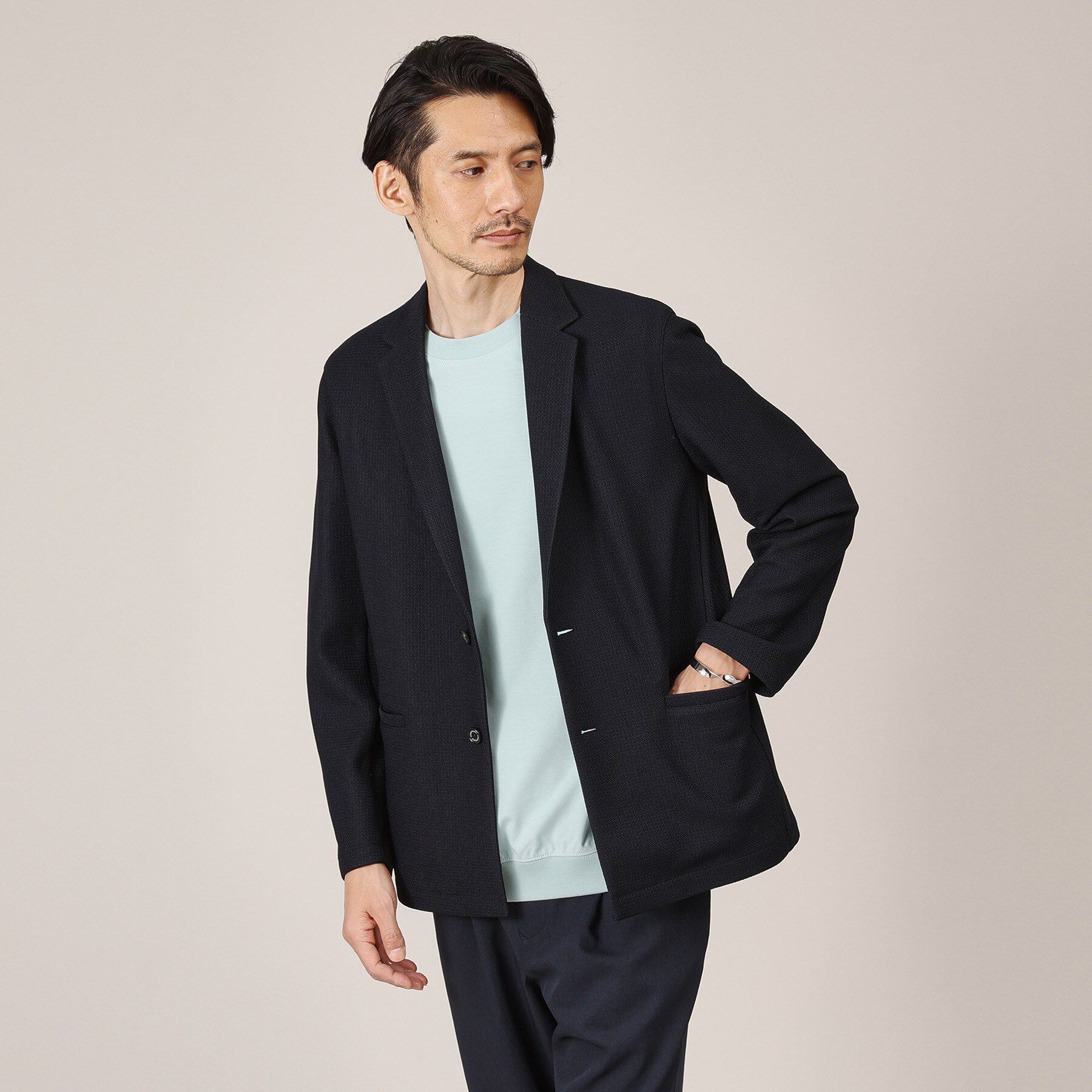 TAKEO KIKUCHI「【抗菌防臭／5サイズ展開】ハイゲージポンチ Tシャツ」|Tシャツ・カットソー|