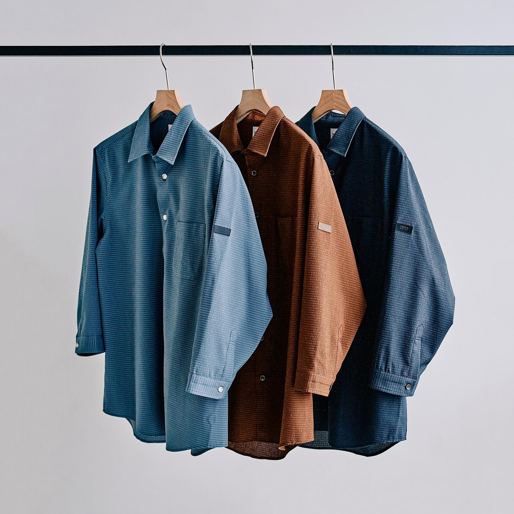 TAKEO KIKUCHI「【COOL CITY WEAR】DotAir（R）サッカー シャツ」|シャツ・ブラウス|