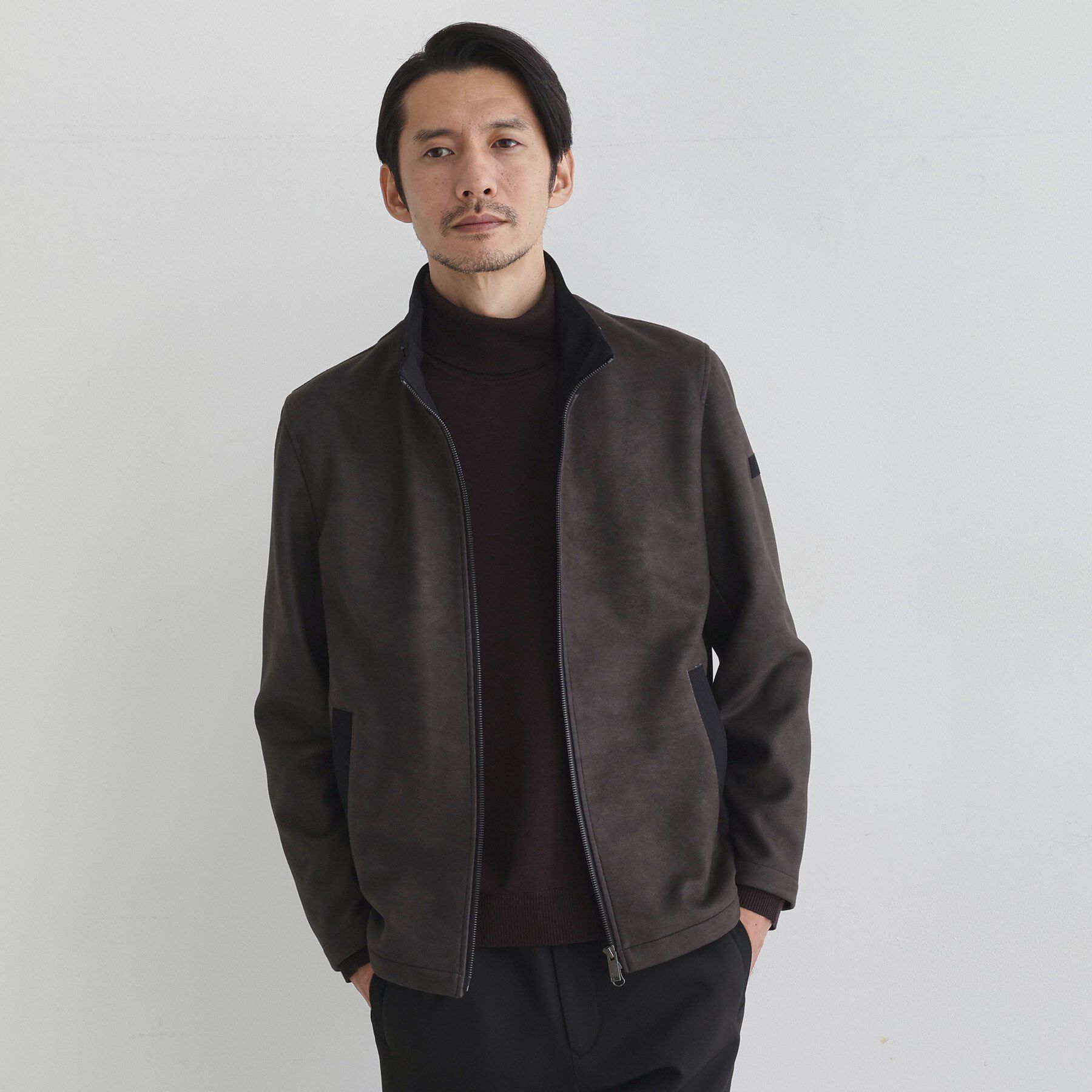 TAKEO KIKUCHI「【JUST ONE LAYER】ダウンファブリック ジップアップ フード ブルゾン」|ブルゾン・スタジャン|