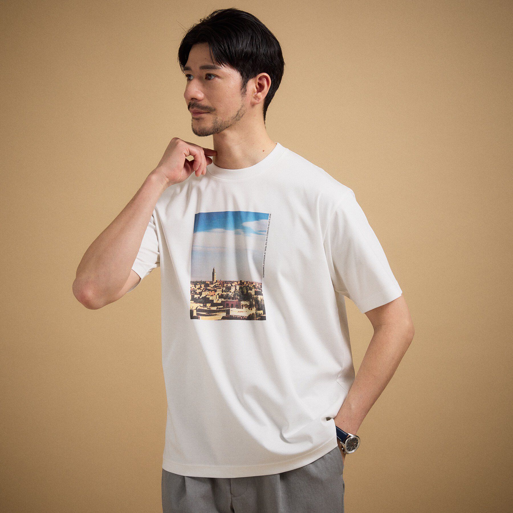 TAKEO KIKUCHI「マラケシュ フォト Tシャツ」|Tシャツ・カットソー|
