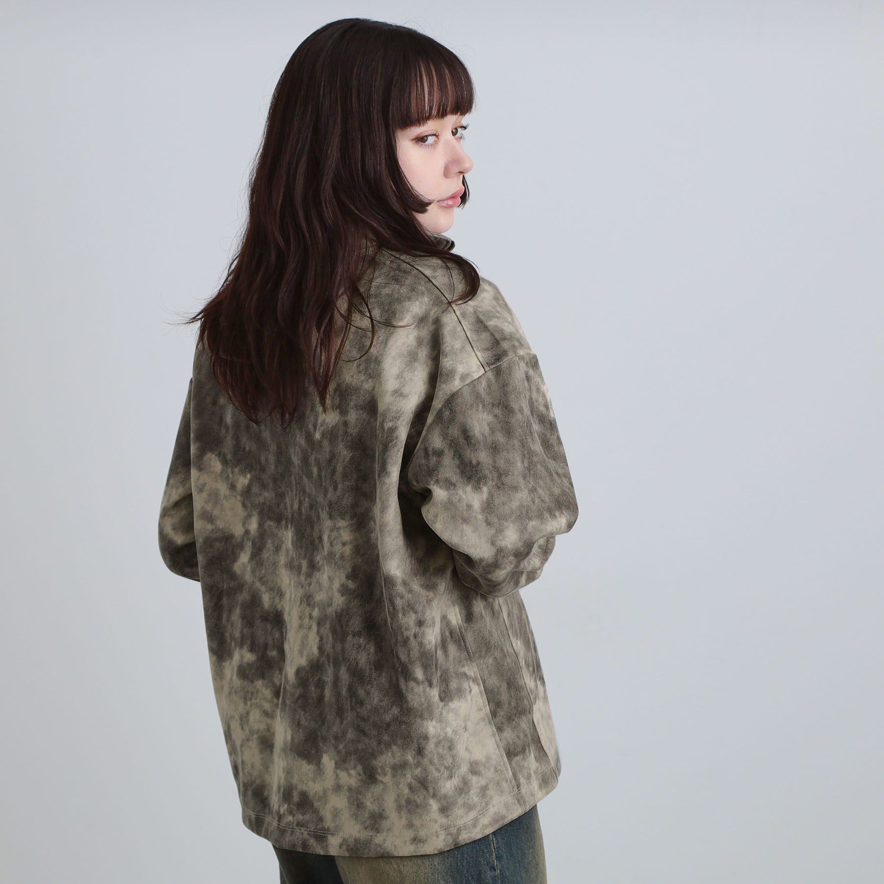 tk.TAKEO KIKUCHI「ヴィンテージライクプリント ハーフジッププルオーバー」|Tシャツ・カットソー|