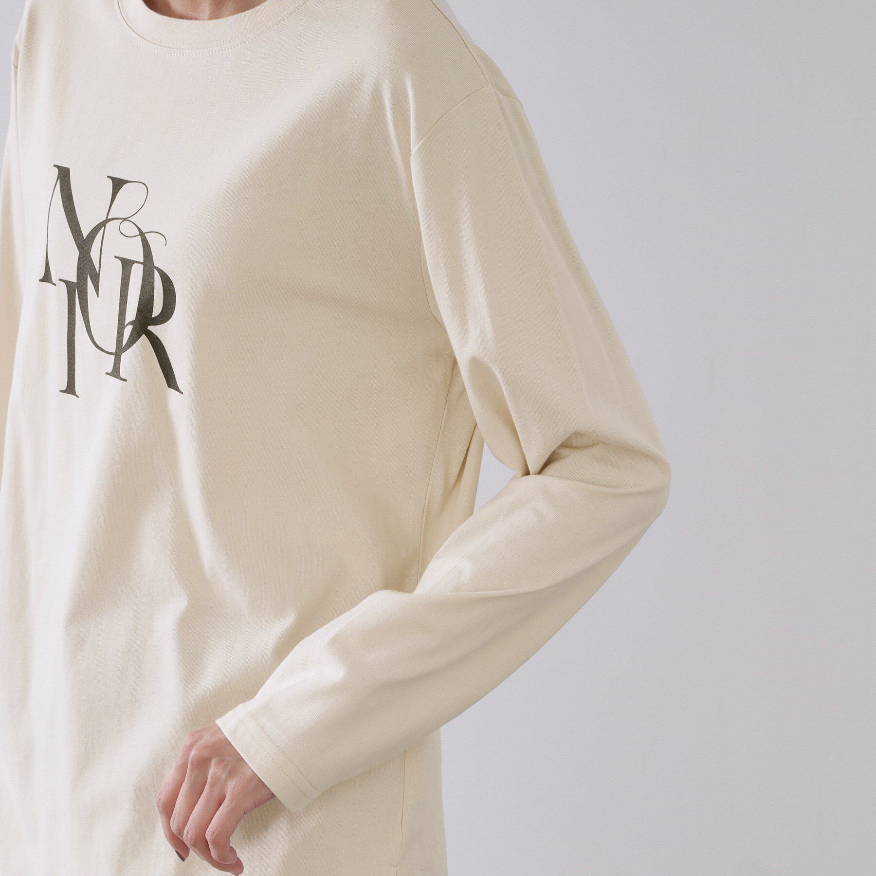 OPAQUE.CLIP「ロングロゴTシャツ【洗濯機OK】」|Tシャツ・カットソー|