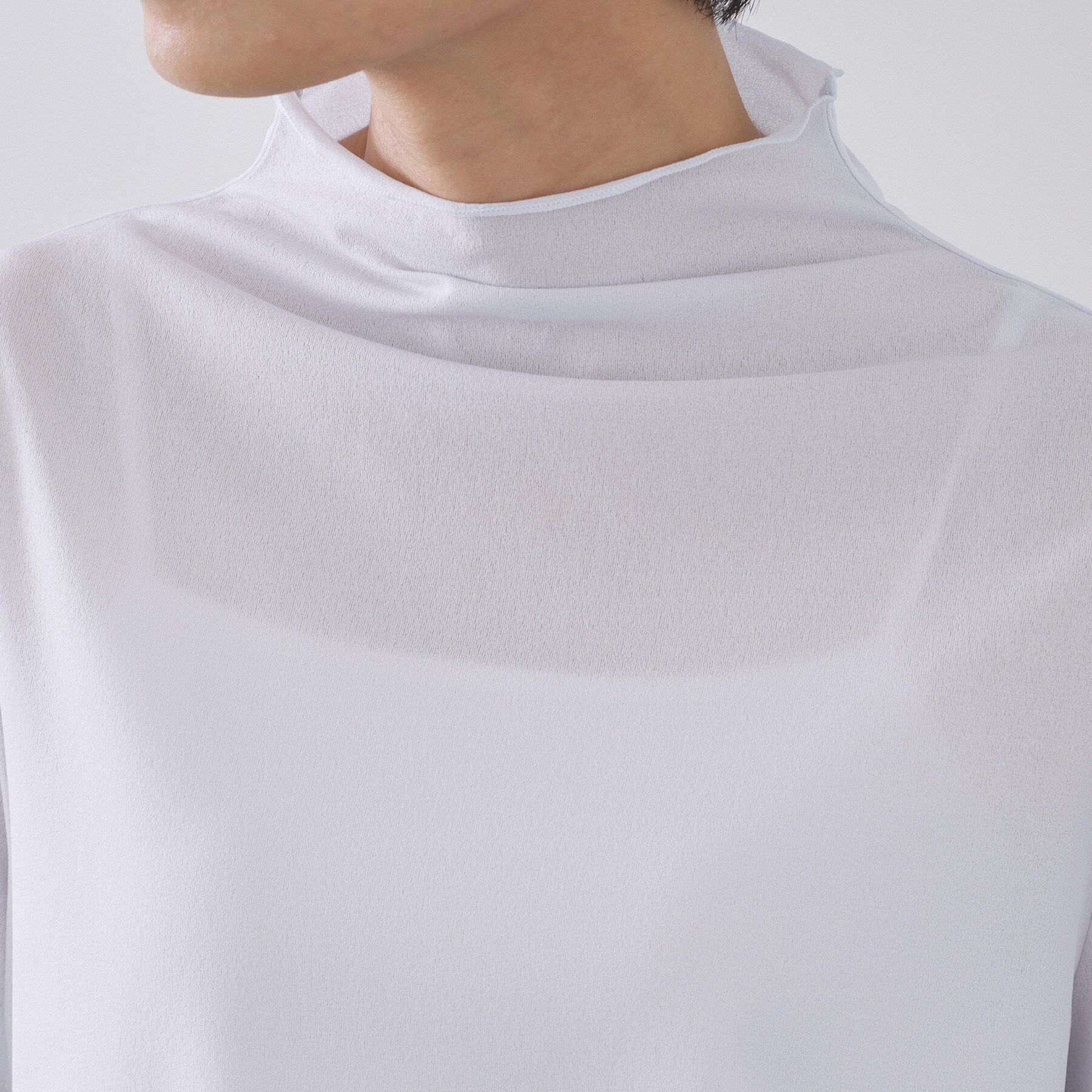 OPAQUE.CLIP「シアーハイネックトップス【洗濯機OK】」|Tシャツ・カットソー|