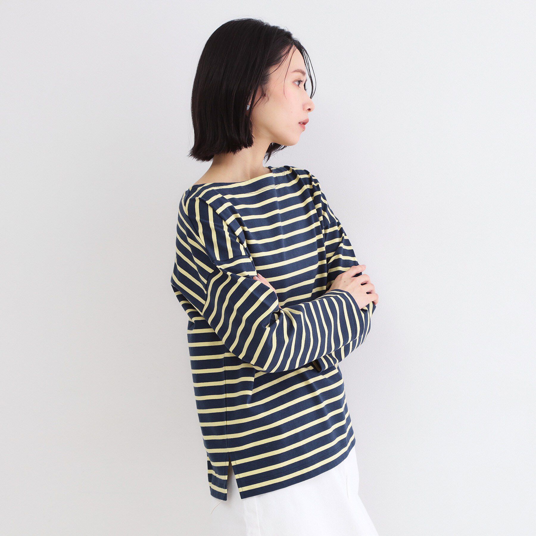 OPAQUE.CLIP「ボーダートップス【洗濯機OK】」|Tシャツ・カットソー|