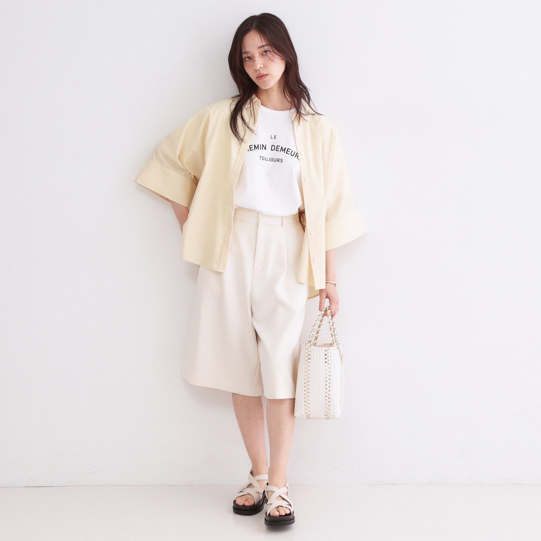 OPAQUE.CLIP「ロゴプリントアソートTシャツ【洗濯機OK】」|Tシャツ・カットソー|
