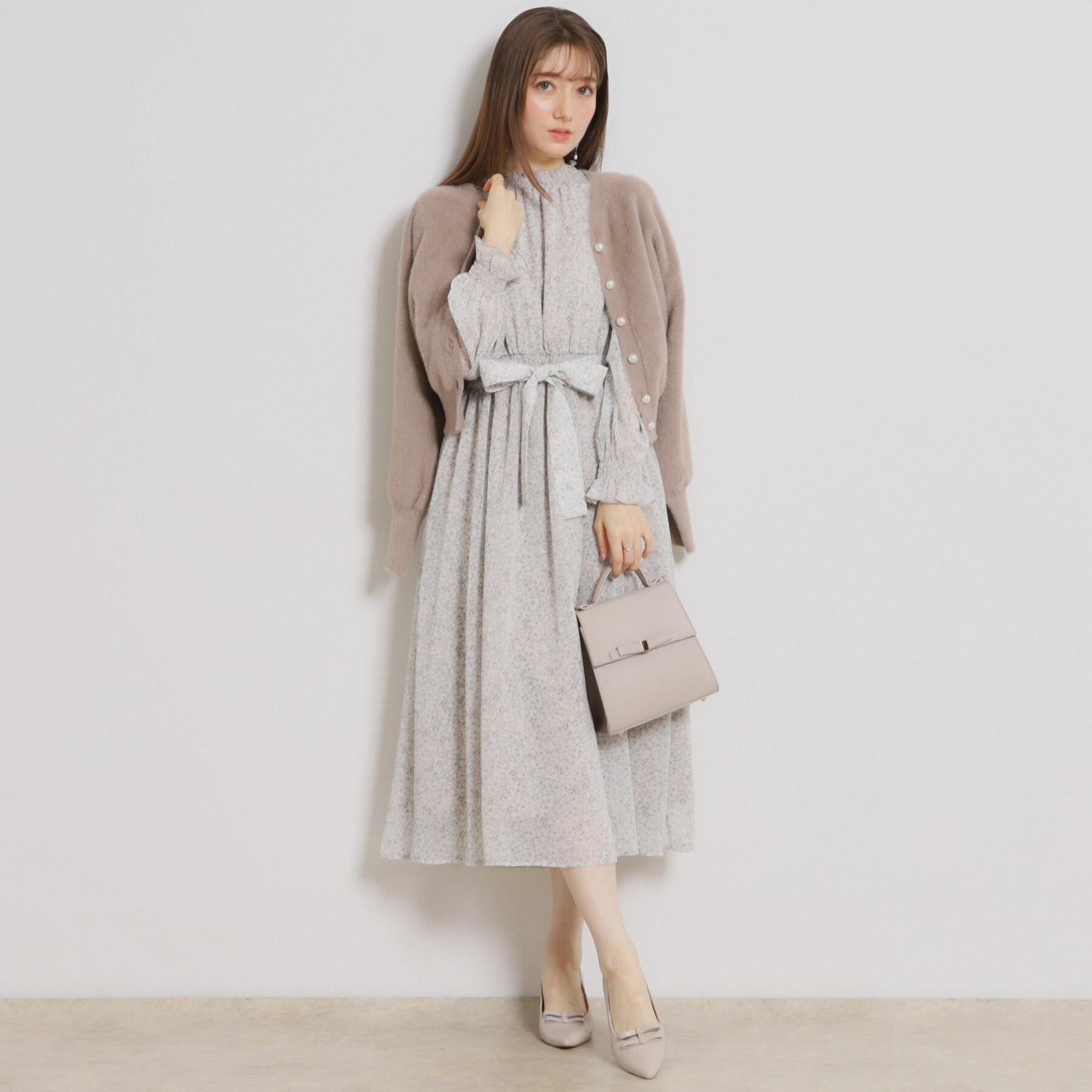 Couture broach「【前後2WAY】Springフェザーカーデトップス」|カーディガン|