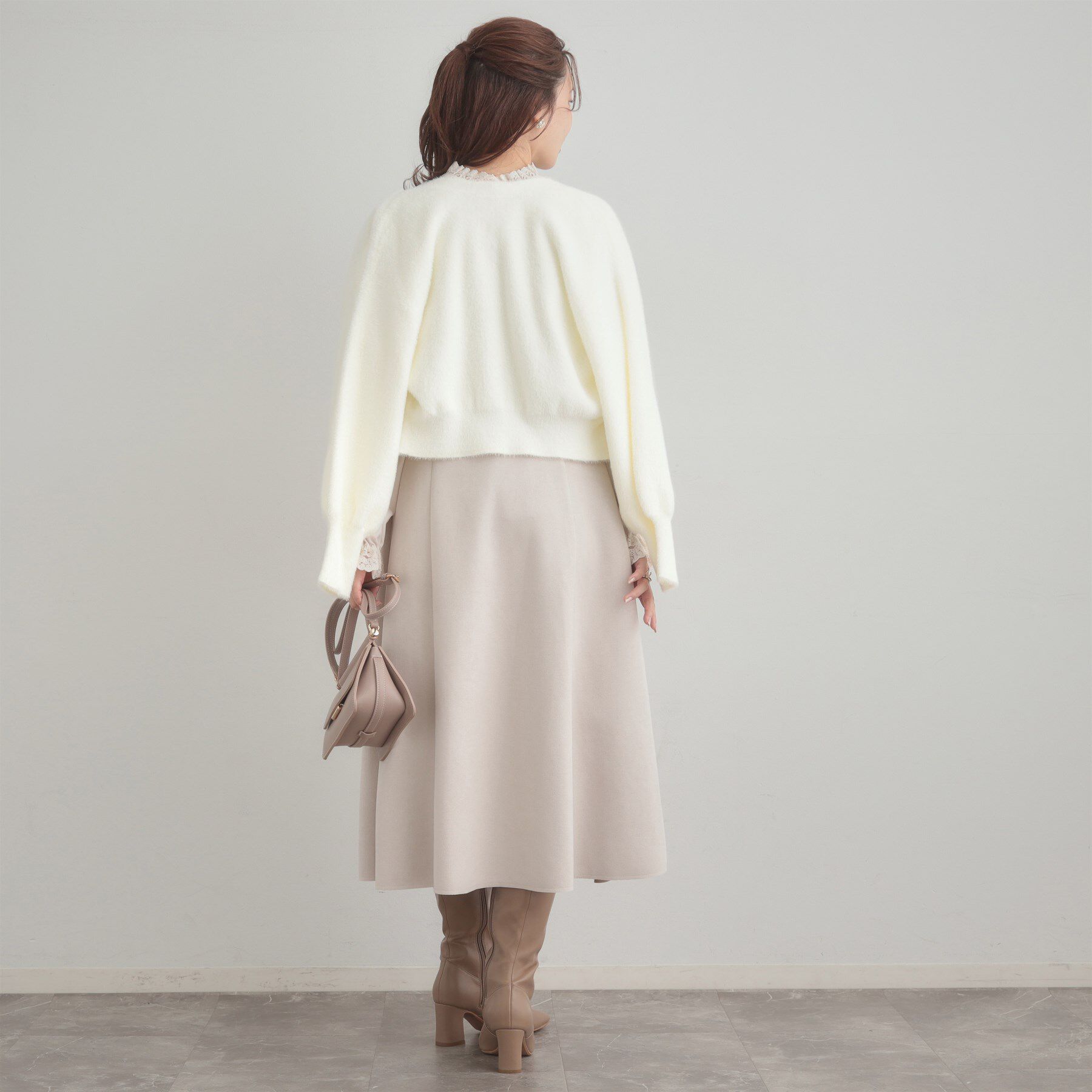 Couture broach「【前後2WAY】Springフェザーカーデトップス」|カーディガン|