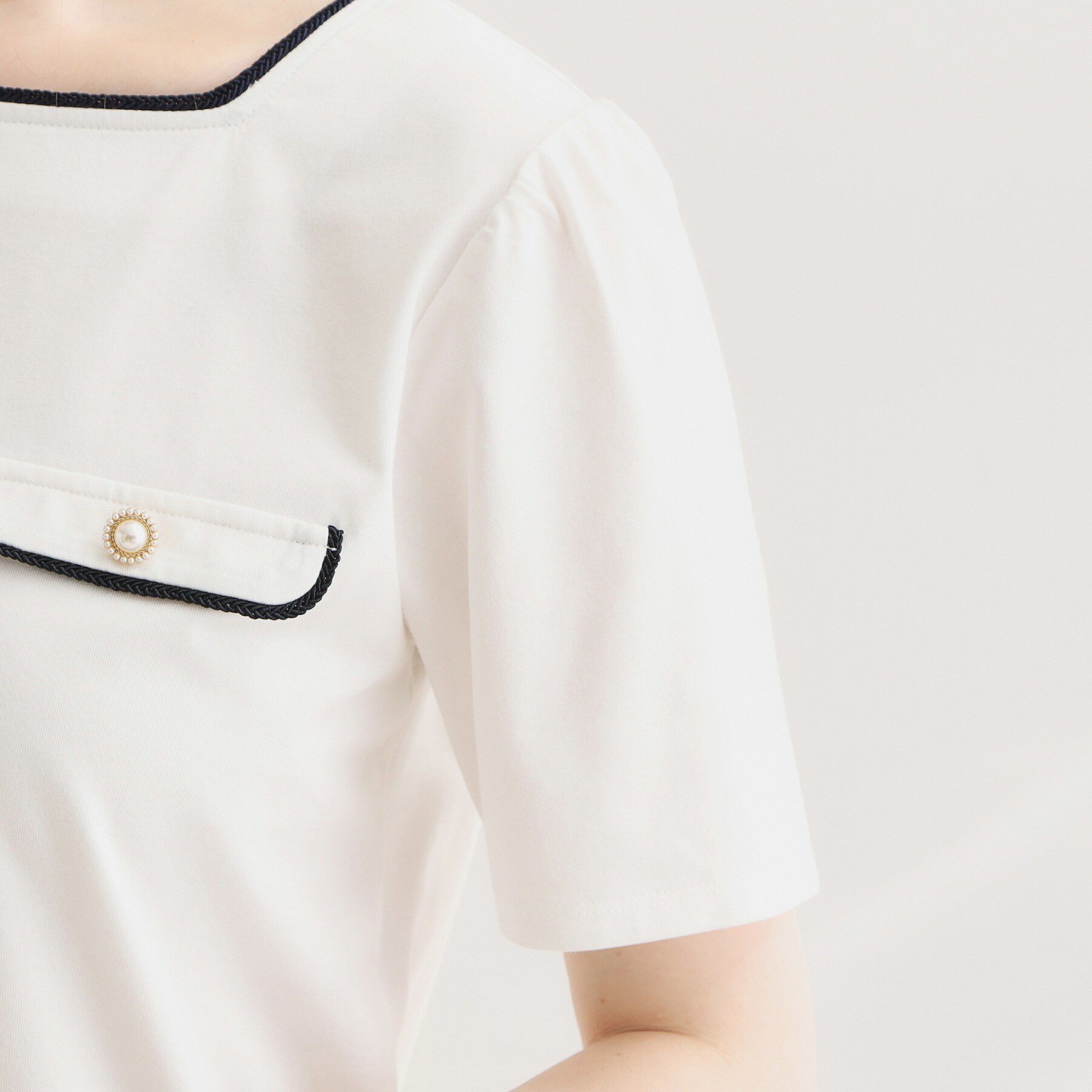 Couture broach「【接触冷感・UVカット・洗える】マリンコードTシャツ」|Tシャツ・カットソー|