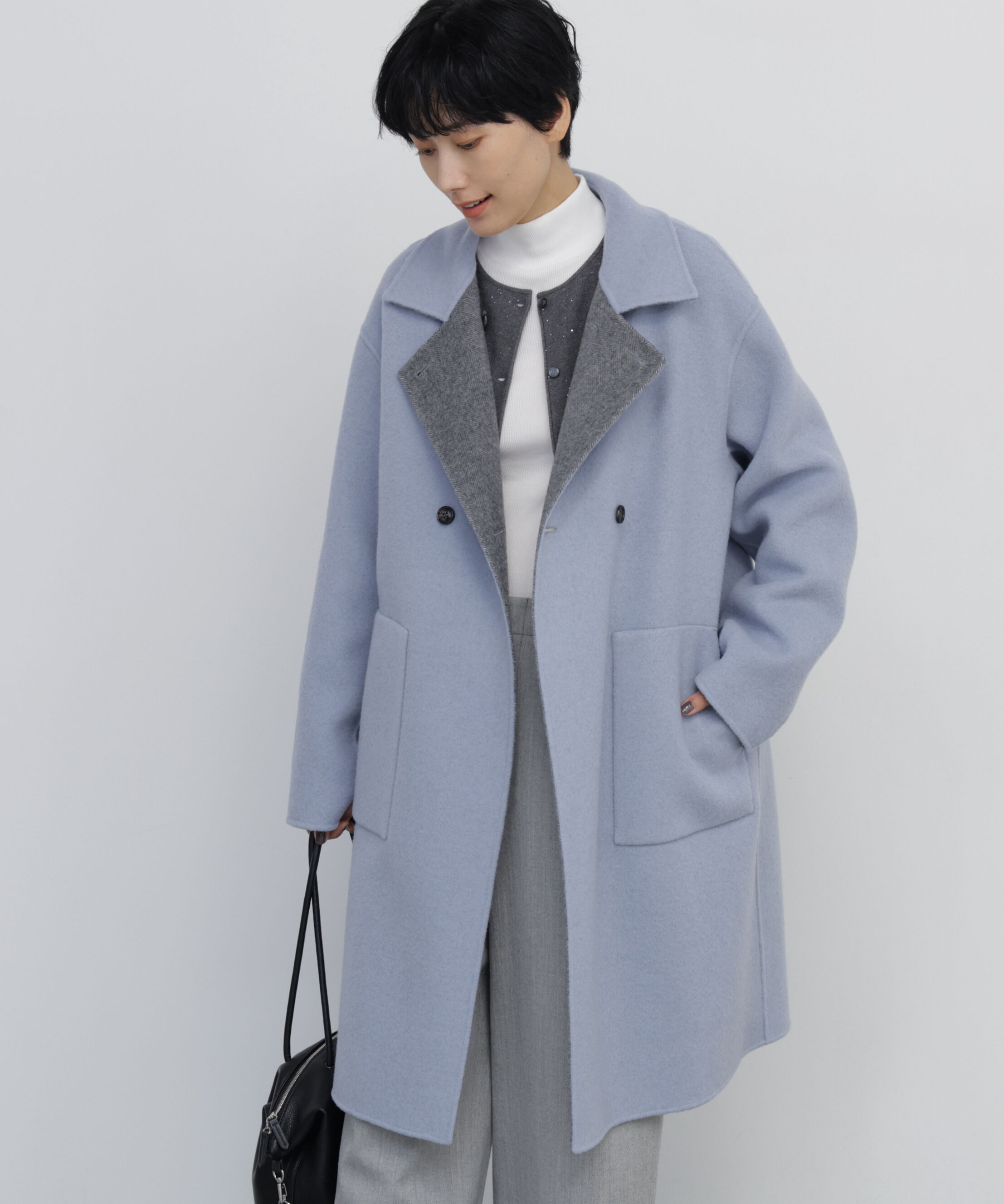  「《名品 / リバーシブル着用可》リバー ダブルステンカラーコート」|その他|