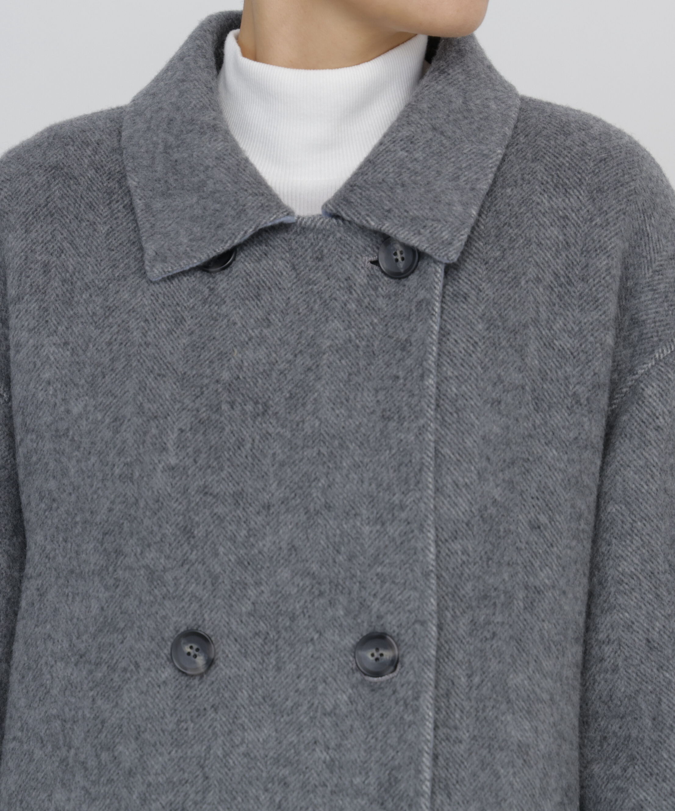  「《名品 / リバーシブル着用可》リバー ダブルステンカラーコート」|その他|
