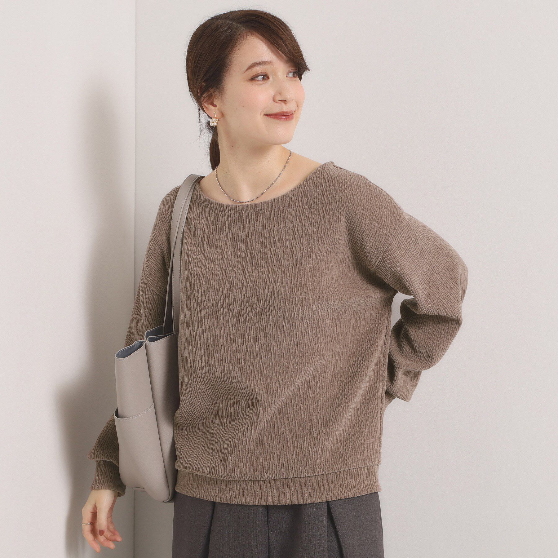 ITS&rsquo;DEMO「【洗濯機OK】ウェーブモールプルオーバー」|Tシャツ・カットソー|