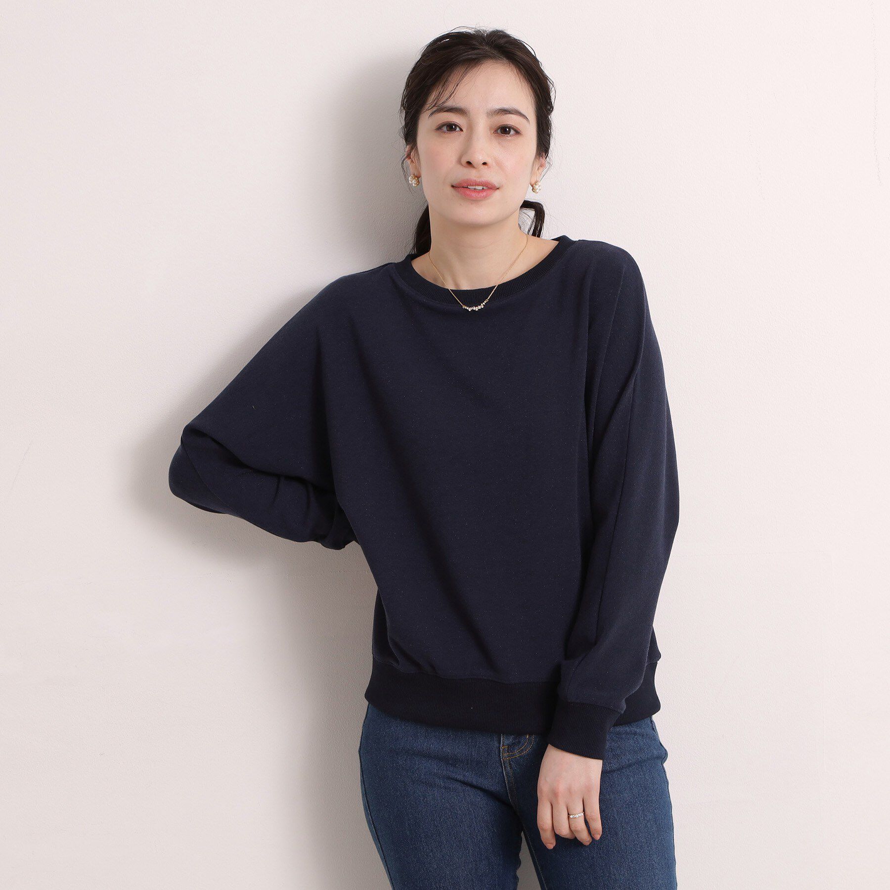 ITS&rsquo;DEMO「【手洗い可】ラメポンチドルマンプルオーバー」|Tシャツ・カットソー|