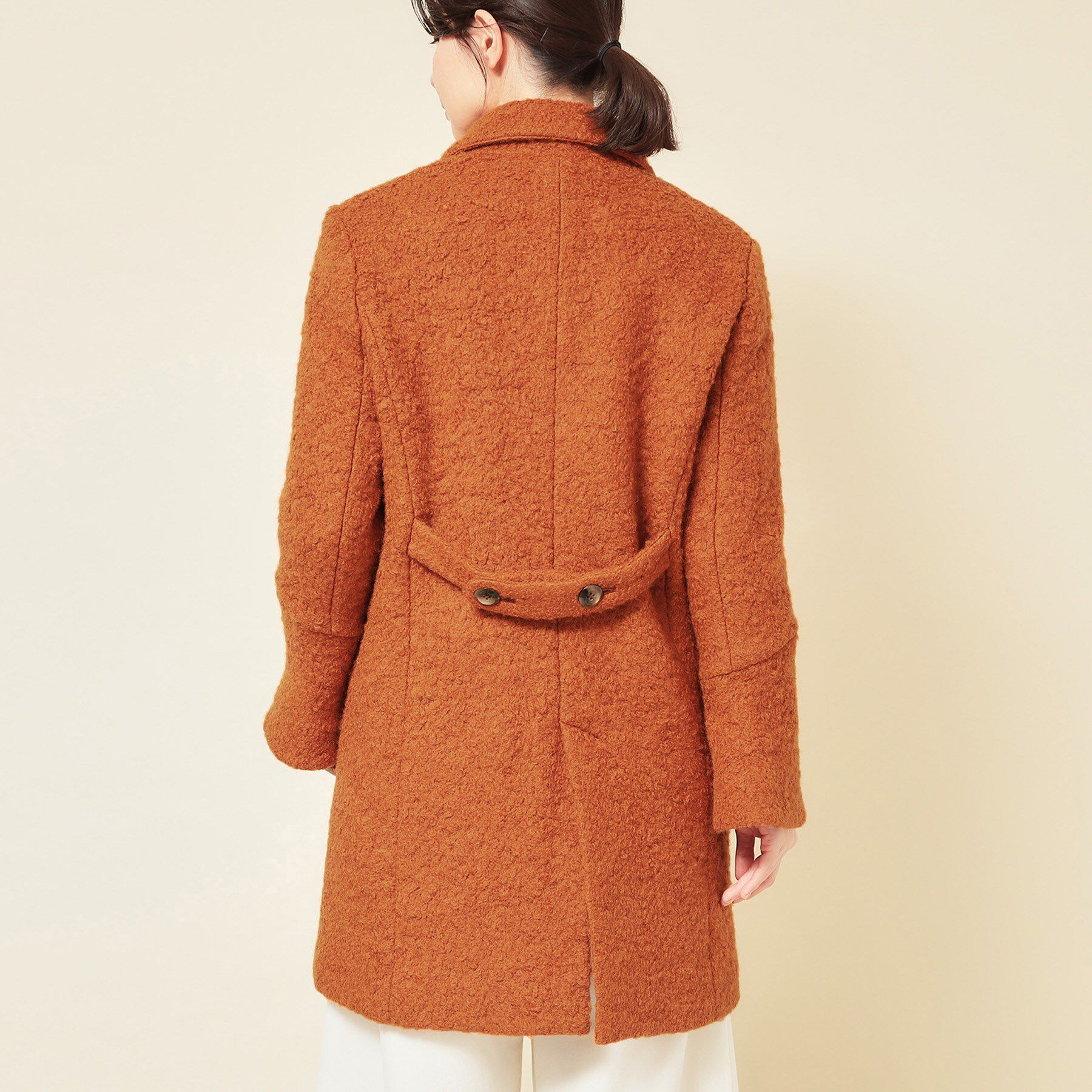 SunaUna「【COLLECTION LINE】ブークレーコート」|チェスターコート|