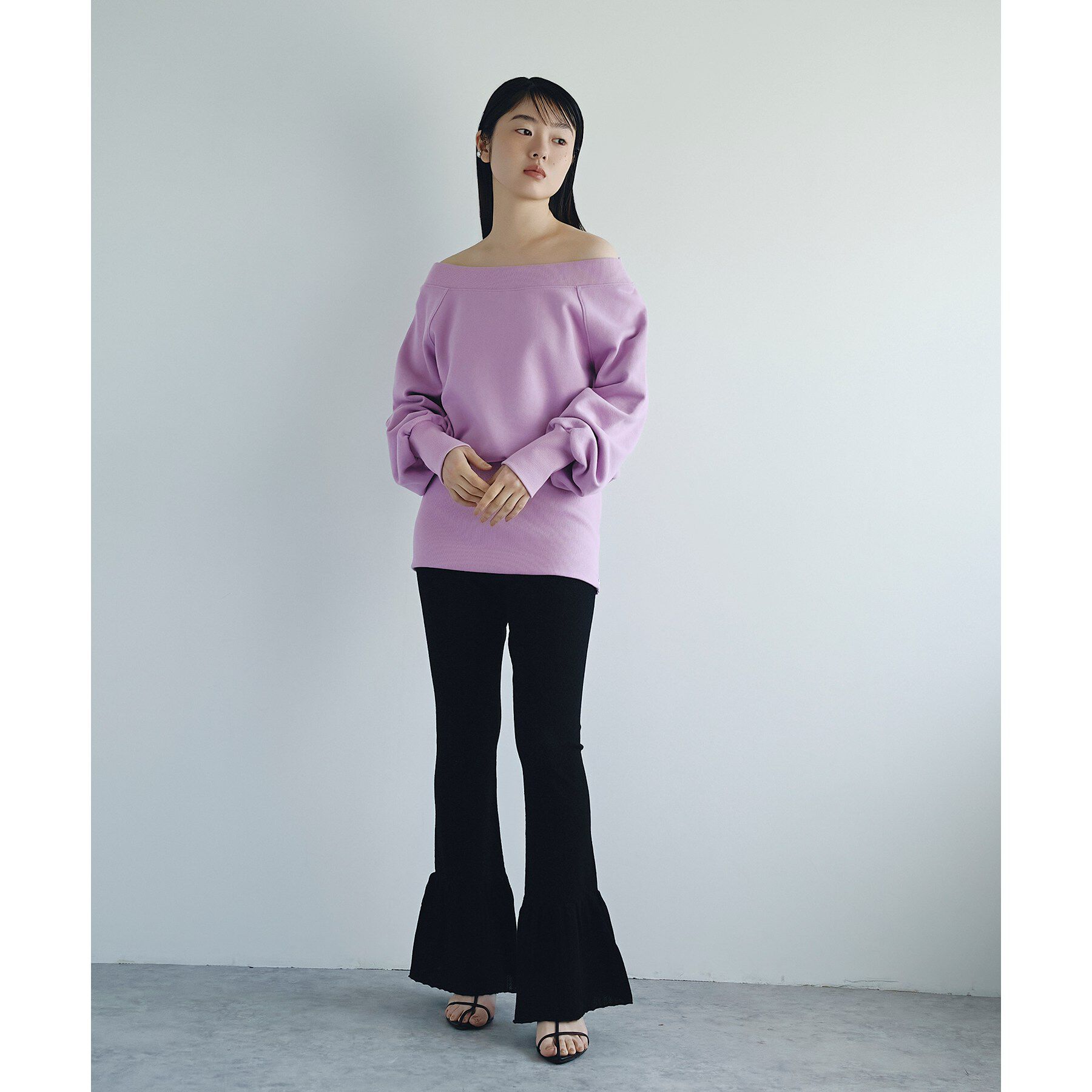 CODE A「off－shoulder sweat」|パーカー|