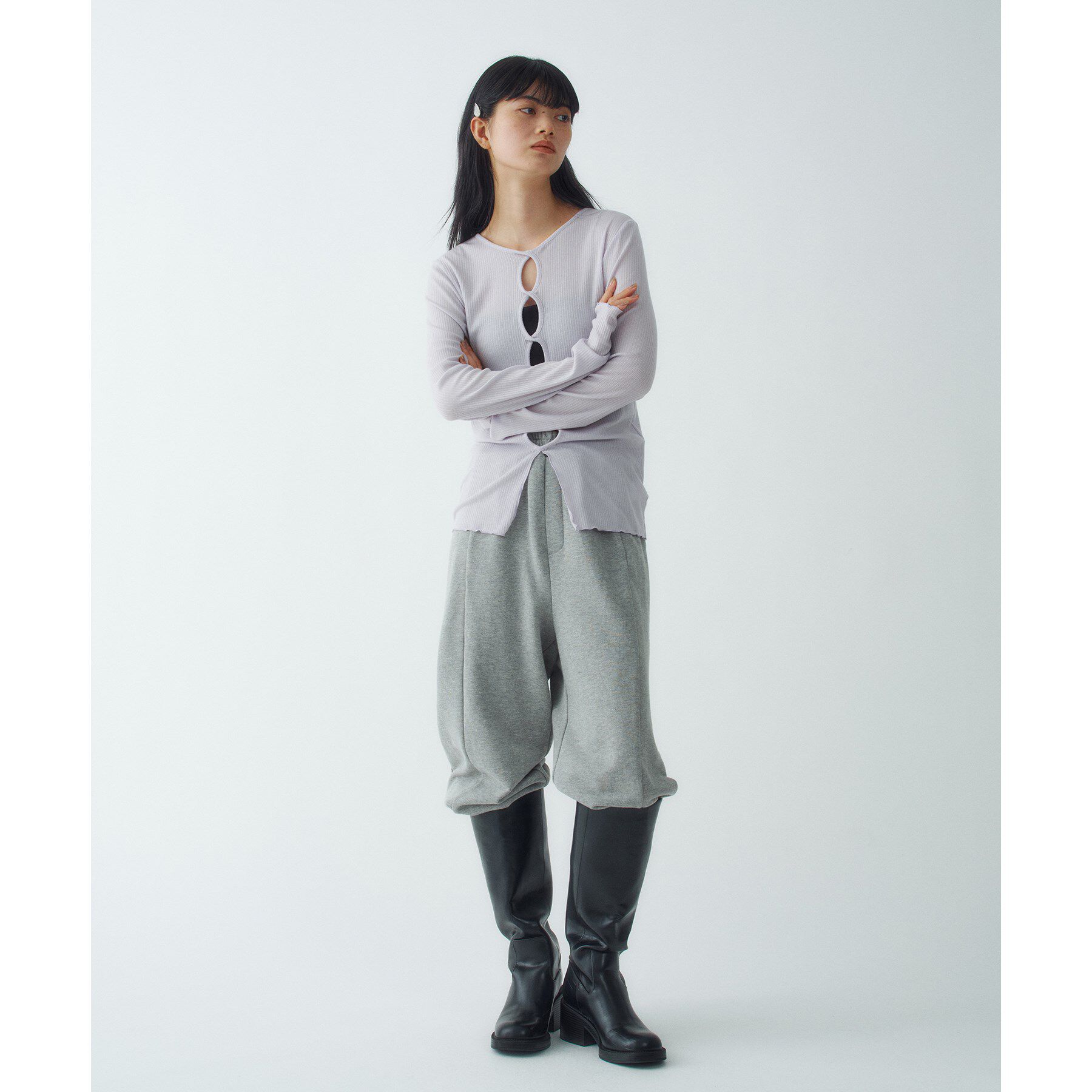 CODE A「twist sheer rib LS」|Tシャツ・カットソー|
