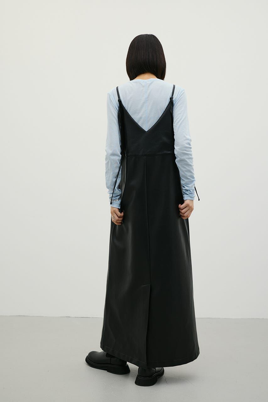 STYLEMIXER「フェイクレザーキャミワンピース」|ワンピース|