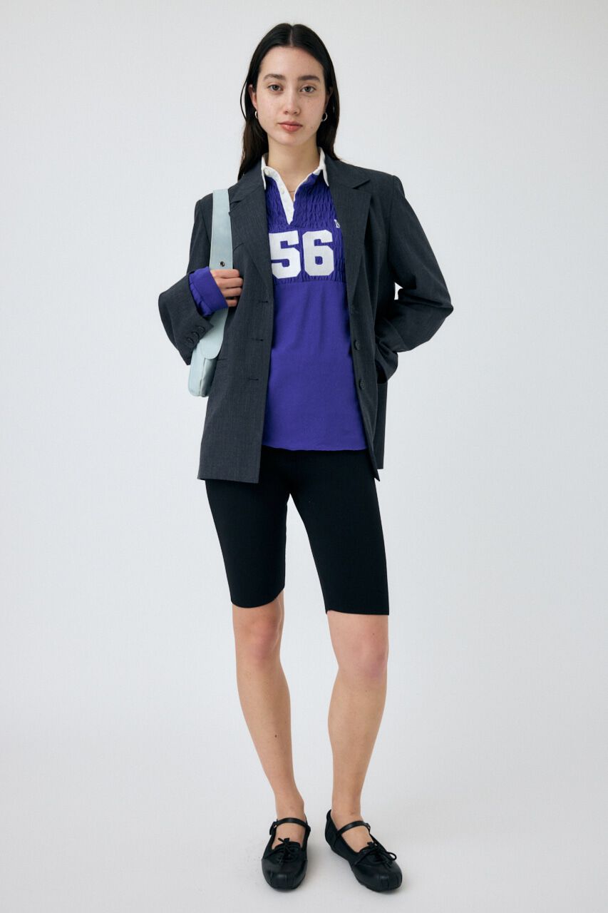 MOUSSY「SHIRRING RUGBY シャツ」|Tシャツ・カットソー|