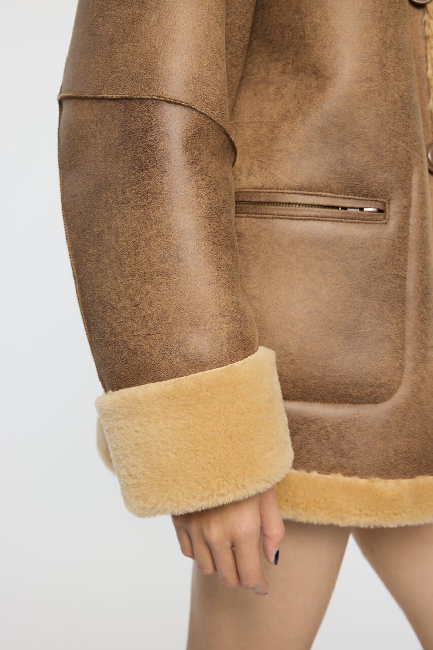 MOUSSY「SHEARLING OVER MIDDLE ジャケット」|その他|