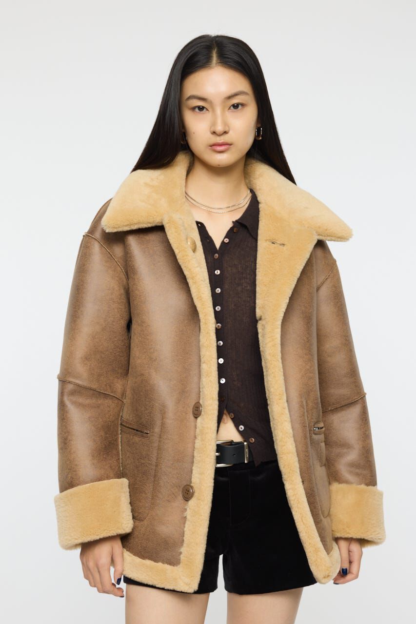 MOUSSY「SHEARLING OVER MIDDLE ジャケット」|その他|