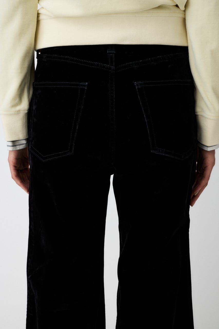 MOUSSY「VELVET LONG LEG フレア」|デニム|