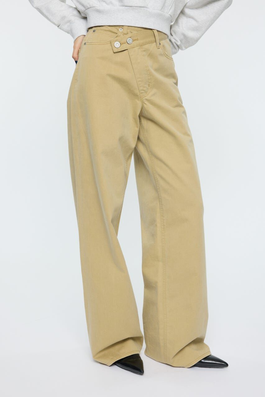 MOUSSY「CROSS CHINO WIDE STRAIGHT」|デニム|