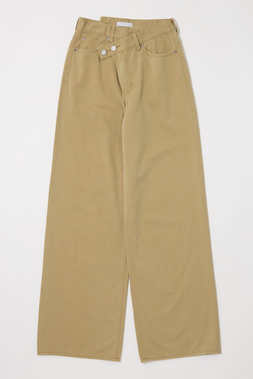 MOUSSY「CROSS CHINO WIDE STRAIGHT」|デニム|