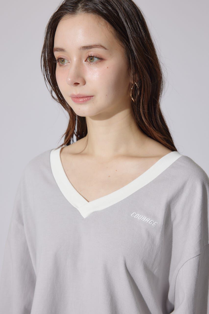 rienda「ユニフォームレディーロンT」|Tシャツ・カットソー|