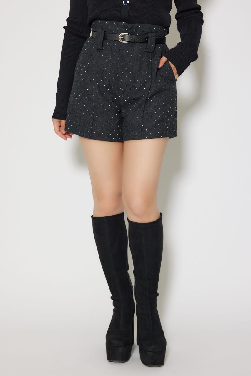 rienda「ベルト付きピンタックショートパンツ」|その他|