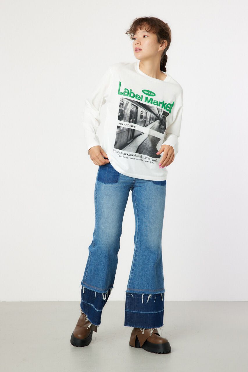RODEO CROWNS「Label Market ロングスリーブTシャツ」|Tシャツ・カットソー|