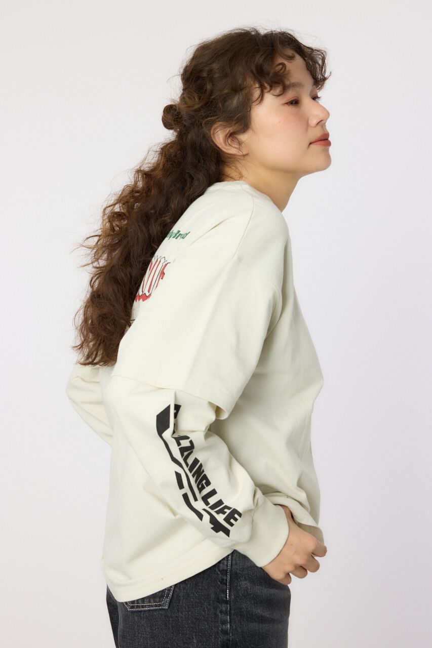 RODEO CROWNS「VintageフェイクレイヤードロングスリーブTシャツ」|Tシャツ・カットソー|