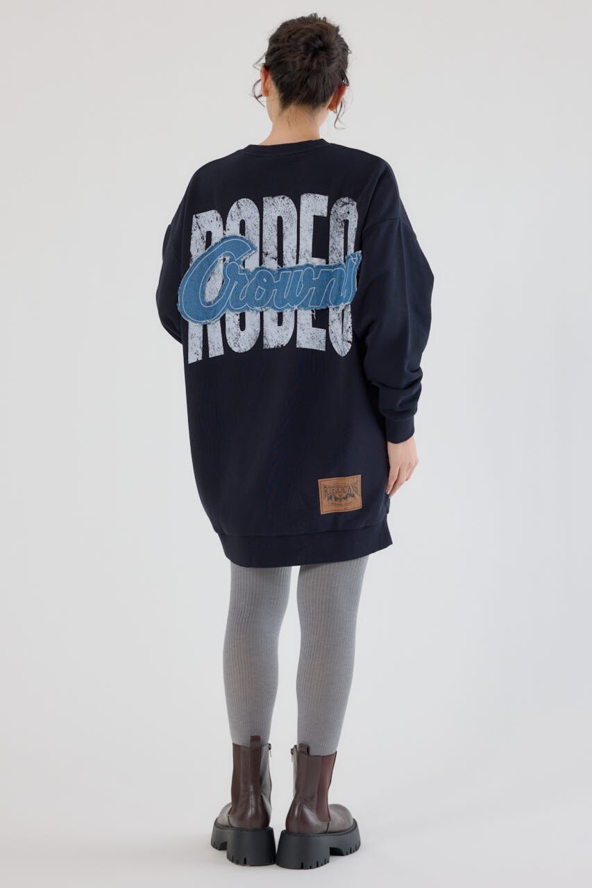 RODEO CROWNS「グランジロゴデニムアップリケワンピース」|ワンピース|