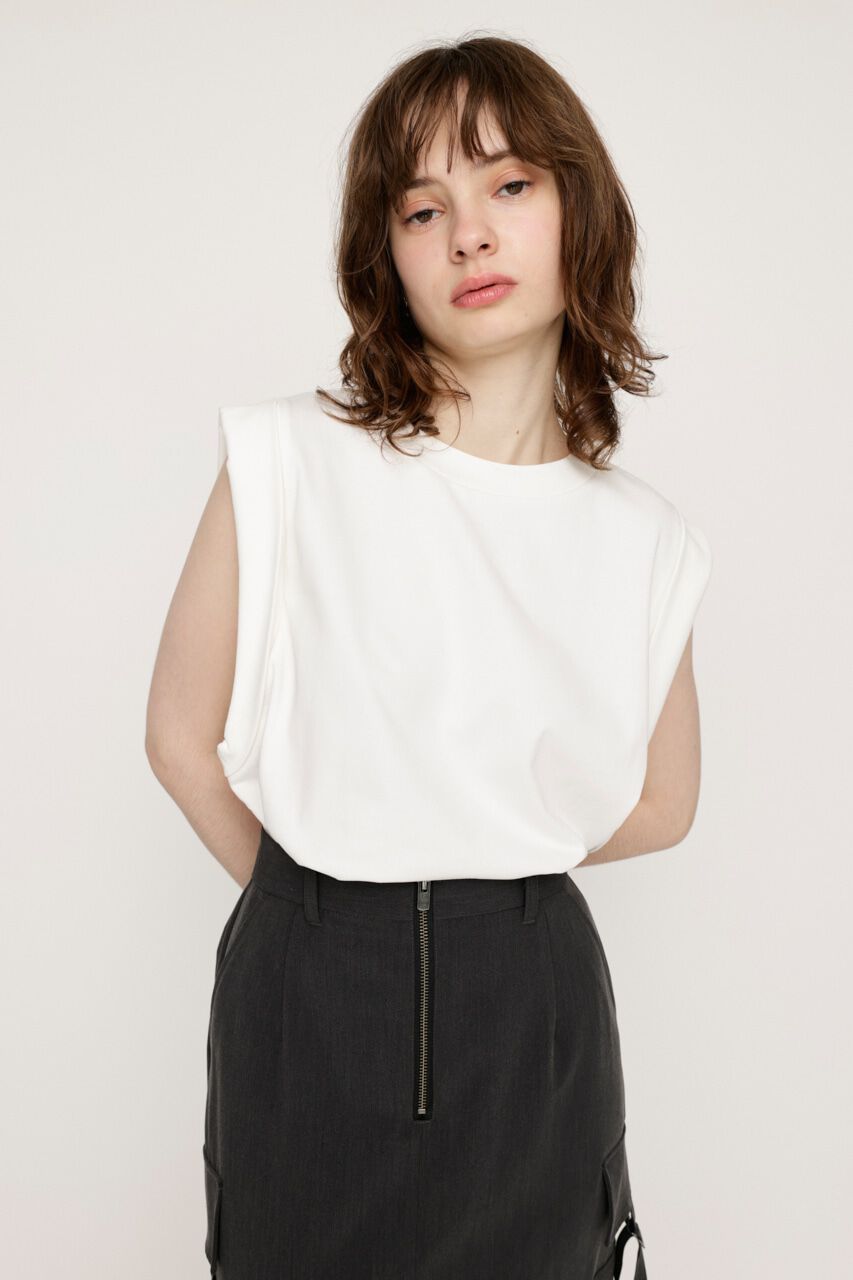 SLY「ROLL UP SLEEVE BOX トップス」|タンクトップ|