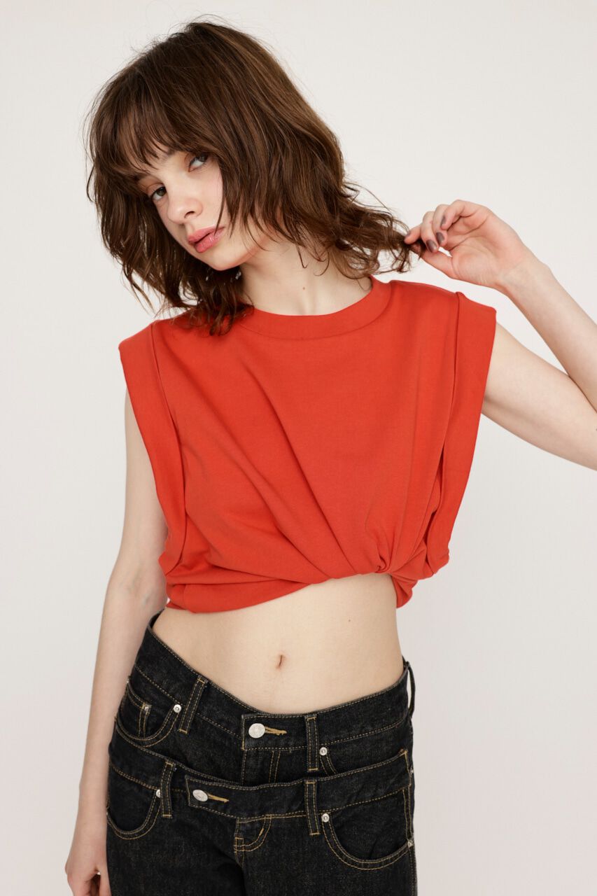 SLY「ROLL UP SLEEVE BOX トップス」|タンクトップ|