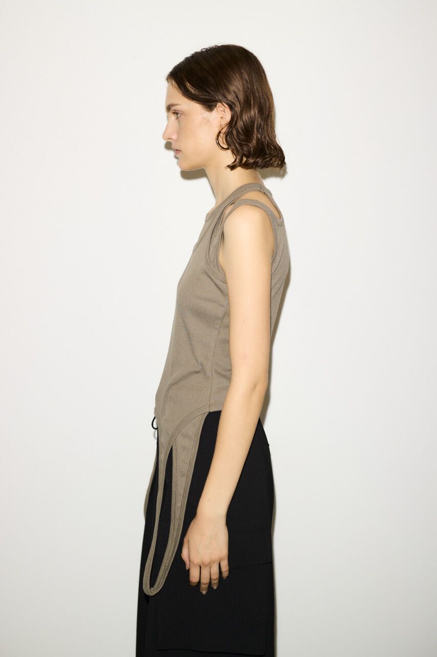 SLY「LAYERED HOLE TANK トップス」|タンクトップ|