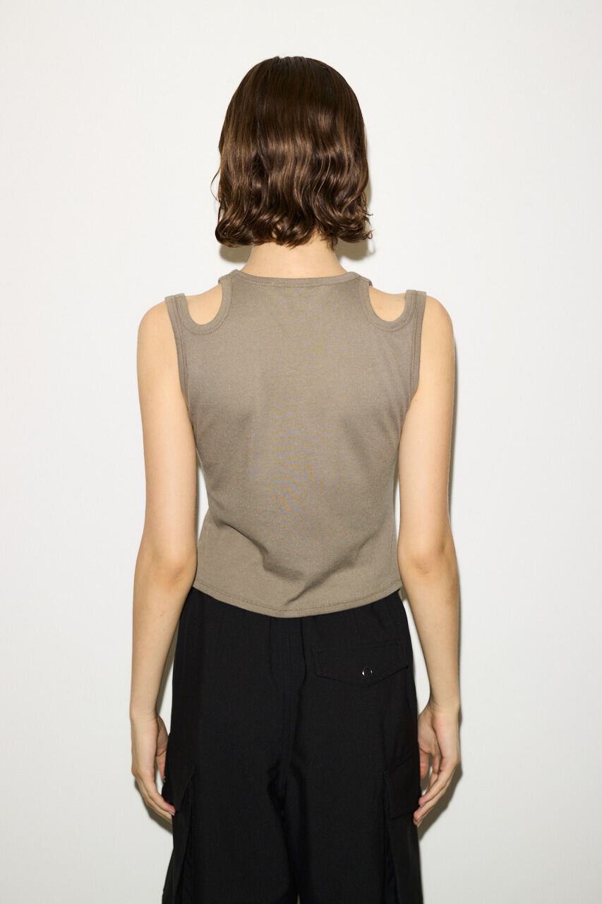 SLY「LAYERED HOLE TANK トップス」|タンクトップ|