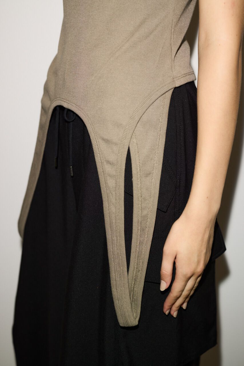 SLY「LAYERED HOLE TANK トップス」|タンクトップ|