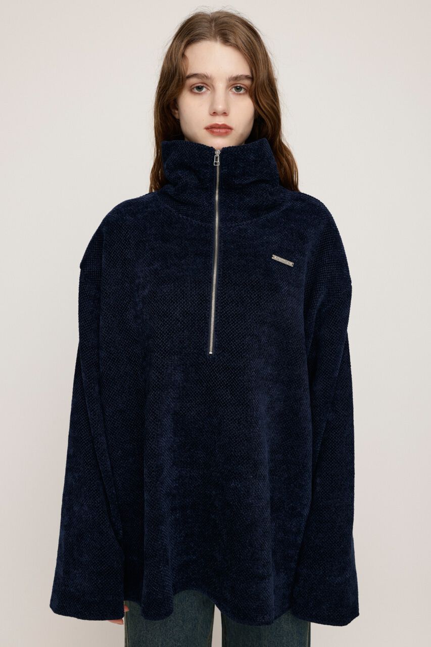SLY「MOLE HALF ZIP STAND チュニック」|Tシャツ・カットソー|
