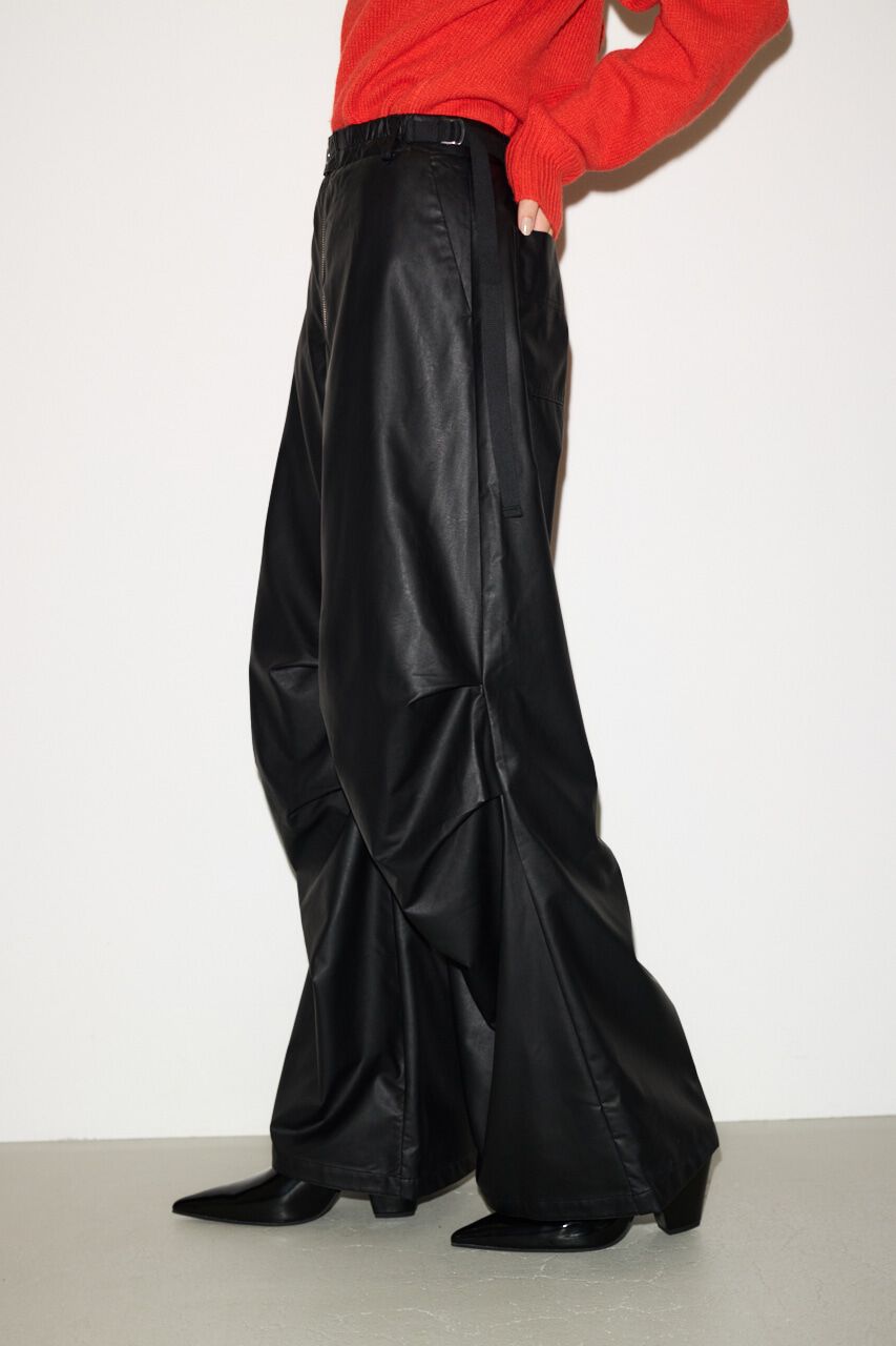 SLY「F／LEATHER LOOSE FLIGHT パンツ」|その他|