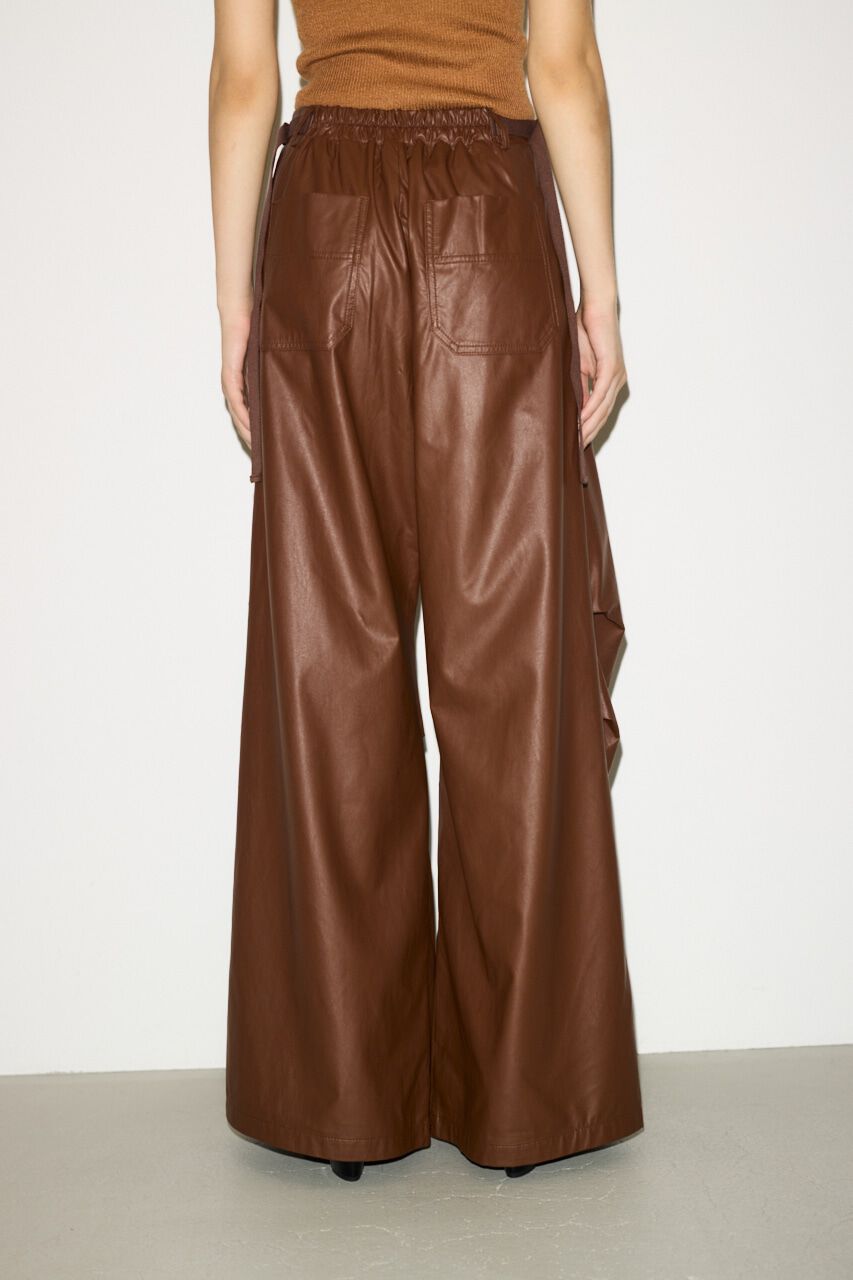 SLY「F／LEATHER LOOSE FLIGHT パンツ」|その他|