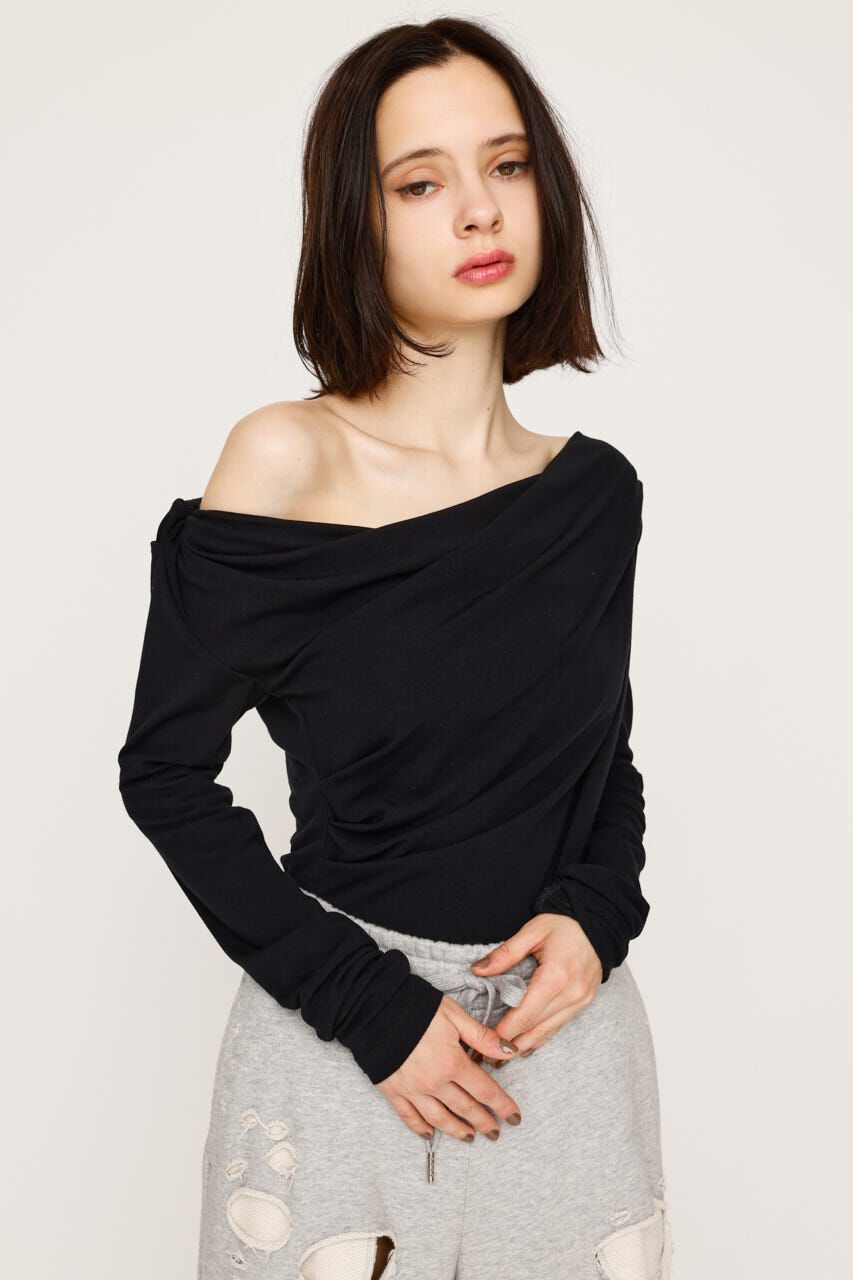 SLY「OFF SHOULDER CUT トップス」|Tシャツ・カットソー|