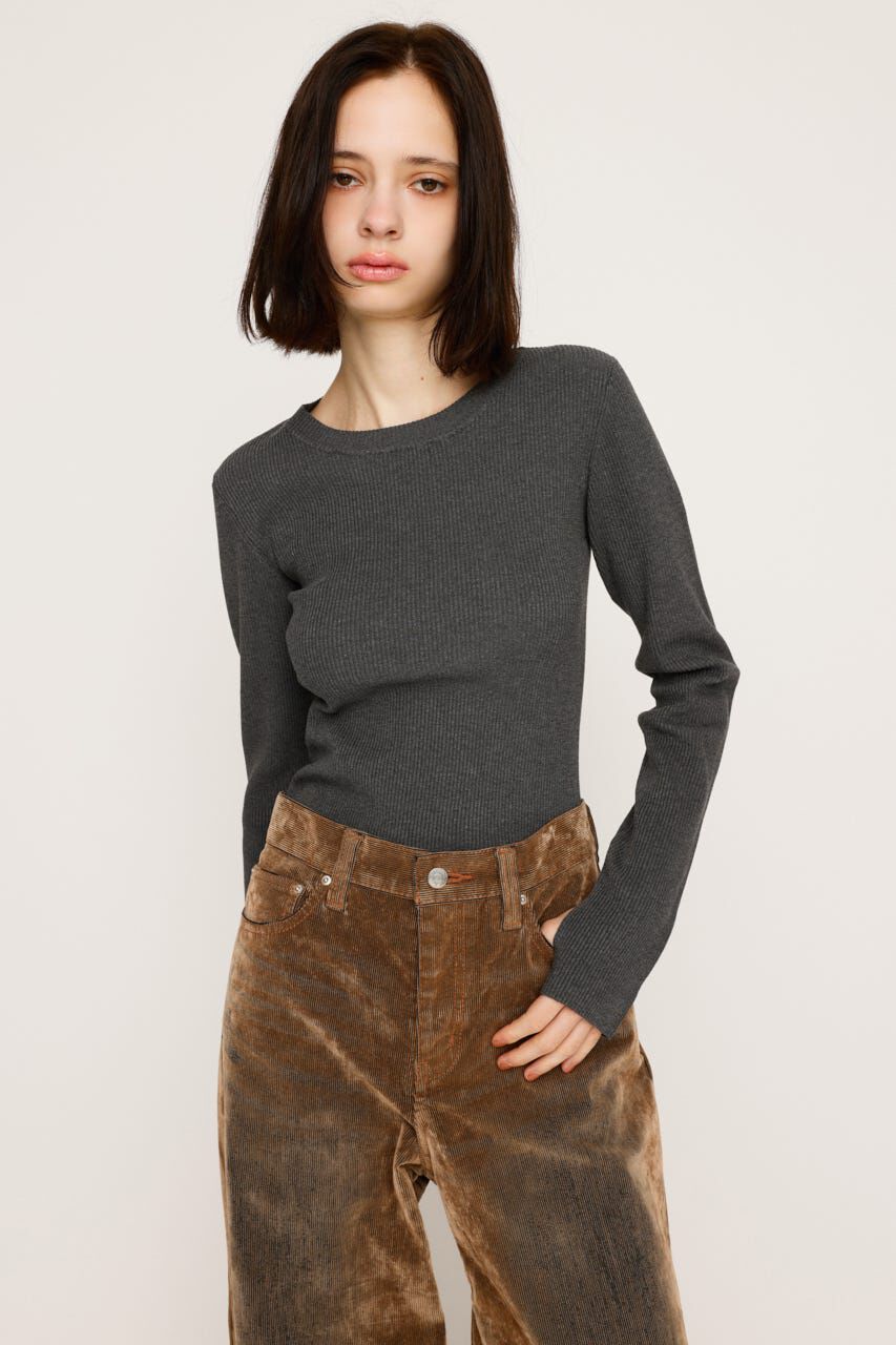 SLY「BASIC HG RIB トップス」|ニット・セーター|