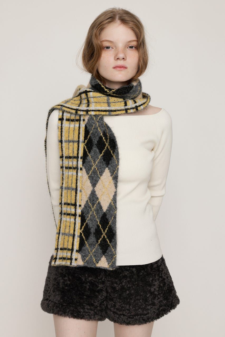 SLY「ARGYLE MIX JQ KNIT STALL」|その他|