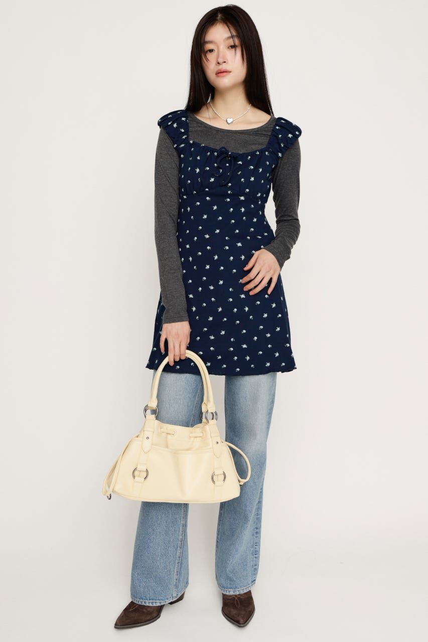 SLY「GATHER FLARE ショートワンピース」|ワンピース|
