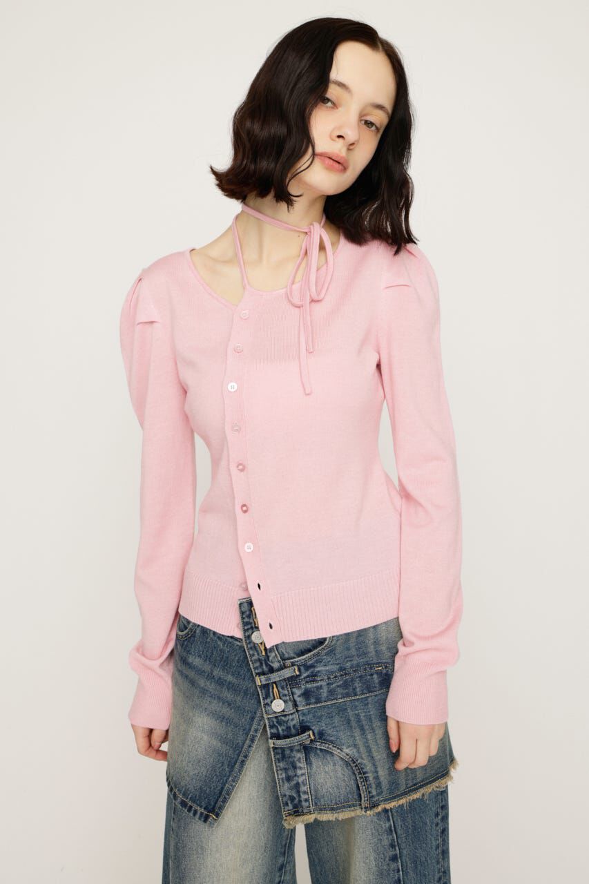 SLY「CURVE RIBBON HG PUFF トップス」|ニット・セーター|
