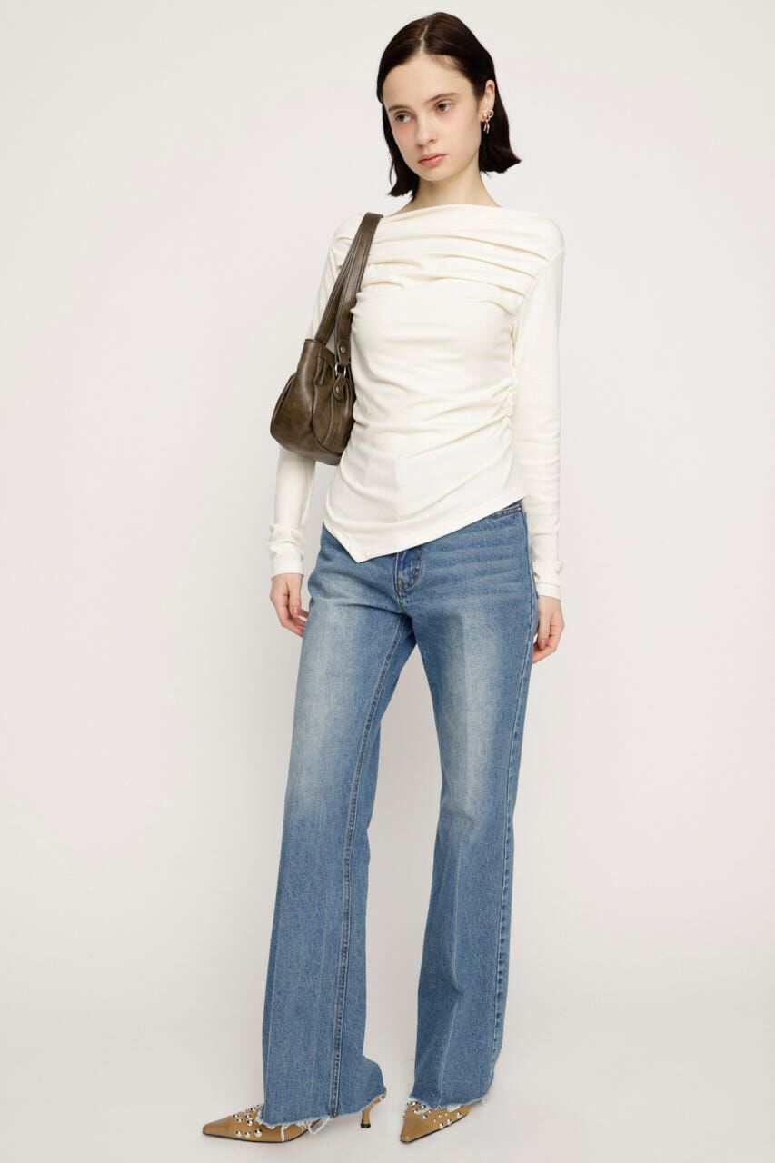 SLY「J／W SEMI FLARE DENIM パンツ」|デニム|